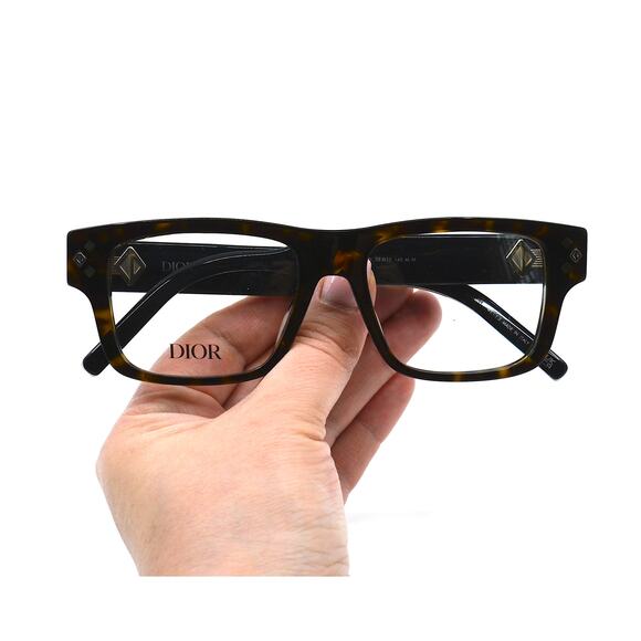 NEW Christian Dior CD Diamondo S3I Eyeglasses Havana Made in Italy Authentic - Picture 12 of 14